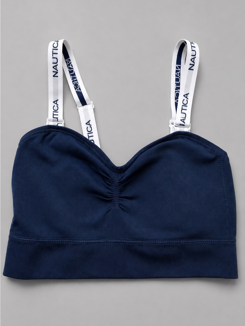 New Nautica Intimates Gray Seamless Bralette 1X NWOT